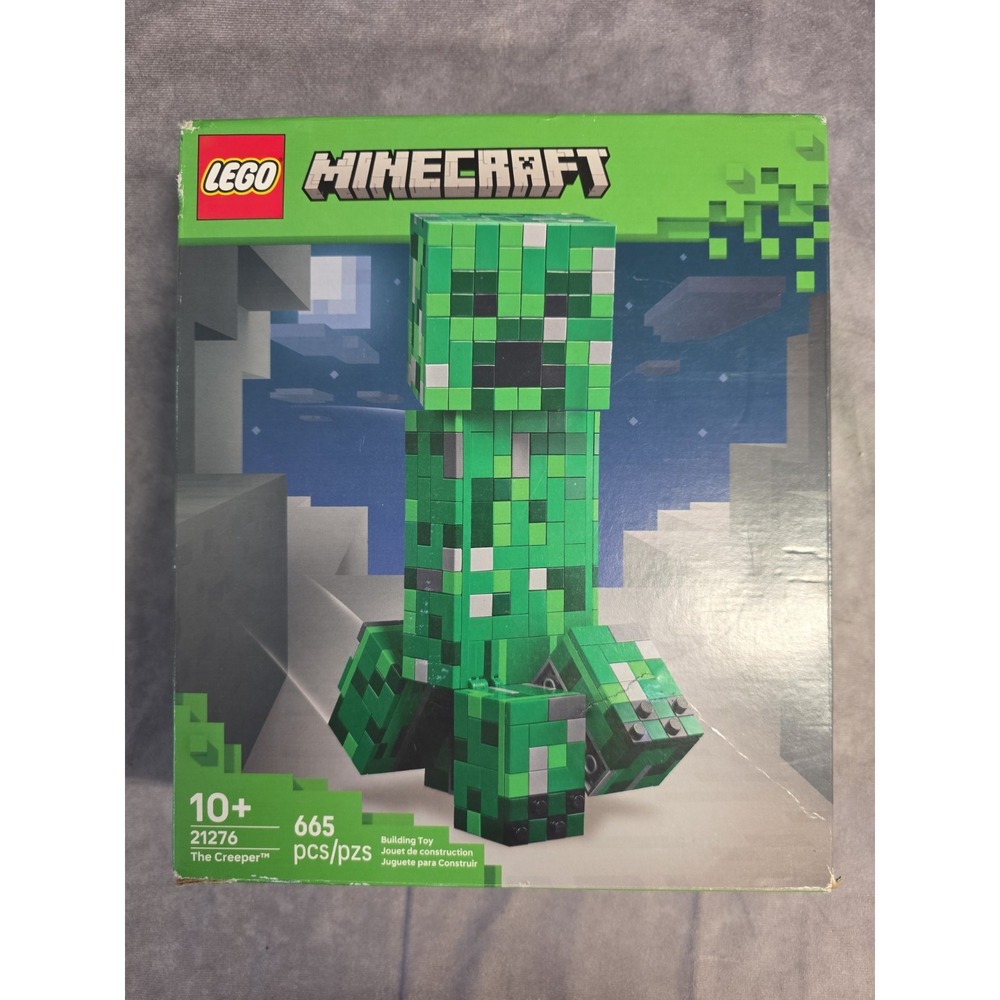 LEGO Minecraft The Creeper Gaming Kids Building Toy 21276 New Damaged Box